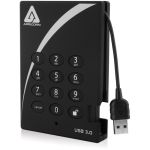 Apricorn A25-3PL256-1000 Aegis Padlock 1TB External Hard Drive Portable USB 3.0 5400rpm 8 MB Buffer USB HDD