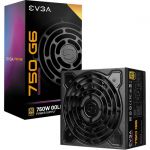EVGA 220-G6-0750-X1 SuperNOVA 750 G6 750W Power Supply Fully Modular 80 PLUS Gold Rated Eco Mode with FDB Fan Compact 140mm