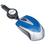 Verbatim USB-C Mini Optical Travel Mouse-Blue - Optical - Cable - Blue - 1 Pack - USB Type C - 3 Button(s)