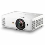 ViewSonic PS502X Short Throw DLP Projector - White - 1024 x 768 - Front - 1080p - 4000 Hour Normal Mode - 12000 Hour Economy Mode - XGA - 15000:1 - 4000 lm - HDMI - USB - Business  Educ