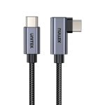 UNITEK C14123BK-1M 90deg L-Shape USB-C Male to Male PD 100W Charging Cable 1M(3.3ft) Black