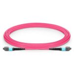 12F MTP/F-MTP/F OM4 Multimode Elite Trunk Cable 12 Fibers Type B Plenum (OFNP)7m (23ft)Magenta