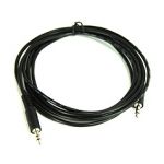 3.5mm Stereo Cable M/M 6'  Black