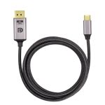 Bidirectional USB C to DP/DP to USB C Cable w/ Cotton Braided M/M Support 8K@60Hz 6ft (2M) Grey