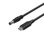 UNITEK C14116BK-1.8M 65W USB-C to DC5.5x2.5mm  Charging Cable for Toshiba Asus Laptopss 20AWGx2C OD: 4.0+/-0.15mm 1.8M(6ft)
