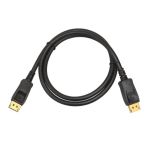 DP2.1 Cable M-M 30AWG Gold Plated UHBR10 40G with 40G DPID PVC 6ft Black