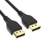 DisplayPort V2.0 Cable Latchless 6FT UHBR 13.5 54Gbps Black