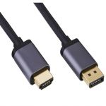 Displayport V1.4 to HDMI 2.0 cable Dark Grey 3FT