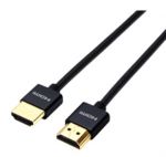 Premium HDMI 2.0 Cable 0.45M (1') Black Supports 4K@60Hz 18Gps
