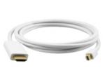 Mini DP1.2 M to HDMI1.4 M cable Support 4k*2k10' White Gold Plated