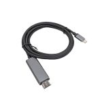 USB-C to HDMI A/M 4K@60Hhz Cable 6' GreySupports HDCP 1.4