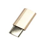 Micro Female to USB-C Adapter Gold