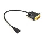 HDMI Female to DVI Male Adapter Cable Black