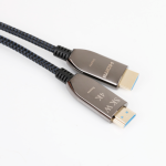Optical Fiber HDMI Cable 48Gbps 24k Gold Plated Support 3D 8K@60Hz 4K@120Hz 20M(65.6ft) Black Gun