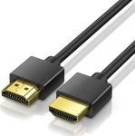Slim HDMI Cable 15' Supports 4K@60Hz Black 32AWG 4.5MM OD