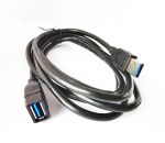 USB3.0 AM to AF Extension Cable 6.5' (2M) Black