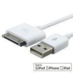 USB Cable For iPad iPhone4/4S3 GSiPod Touch 3'White #SEAiPad091