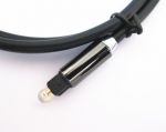 Toslink Cable 6.5ft Gold Plated BlackDigital Optical Cable