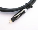 Toslink Cable 15ft Gold Plated Black