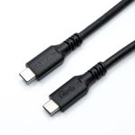 USB 4 20Gb/s 50W TYPE-CM/CM Molding PVC Cable Support dual 4K@60Hz/Single 8K@60Hz 13ft Black