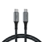 USB 4 40Gb/s 240W TYPE-CM/CM Metal Shell Cable Support dual 4K@60Hz/Single 8K@60Hz 3.9ft Space Grey