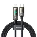 Mcdodo CA-3601 Digital Display USB C to Lightning 36W PD Cable 6ft Black