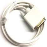 Mini DP Male to DVI Male Cable 6' White