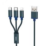 REMAX Gition Series 3 in 1 Charging Cable RC-131thBlUE