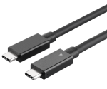 Thunderbolt 4 Cable 40Gbps 3' Cable BlackType to C-Type C M/M Passive