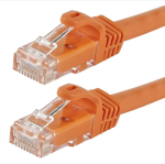 CAT5e Straight Patch 350MHz Network Cable 1'Orange