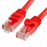 CAT5e Straight Patch 350MHz Network Cable 1' RED 