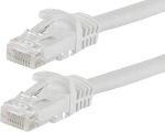 CAT6 Straight Patch 550MHz UTP 24AWG Cable 1' WHITE