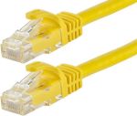 CAT6 Straight Patch 1' Yellow 550MHz UTP Cable