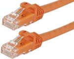 CAT6 Straight Patch 550MHz UTP Cable 7' Orange 