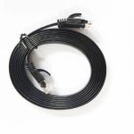 Cat6 Flat Patch Cable 10'  Black