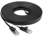 Cat6 Flat Patch Cable 50' Black