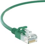Cat6a SLIM UTP Cable 1' Green  30AWG
