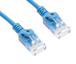 Cat6a SLIM Cable 20' Blue 30AWG