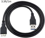 USB 3.0 A Male to Micro B Cable 1M (3.3') Black