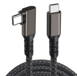 Angled USB-C to USB-C M/M Braided Cable 1M (3.3')