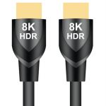 Ultra HDMI High Speed Cable HDMI2.1 Bandwidth:48GHDCP2.2  8K Ultra HDR M/M 28AWG OD6.5  L=1.5ft