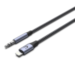 Unitek M1209A Lightning to 3.5mm Male Aux CableSupport Hi-Fi Audio1M(3ft)Space Grey