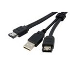 eSATA and USB A Male to Power eSATA Cable  3' for 2.5in
