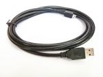 USB2.0 Cable A Type to Mini 5-PinGold-Plated 10' Black