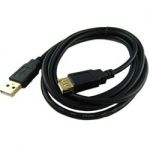 USB2.0 Cable A-A Type F/M Gold-plated 8in BlackExtension Cable