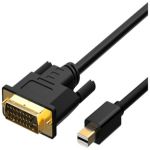 Mini DP Male to DVI Male Cable3' Black