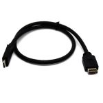 USB-C 3.1 Female to USB-E Cable 1.6' Black
