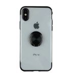 iPhone XS Max Clear Case with Ring Stand Black