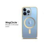 Gold iPhone 13 Pro Max MagCircle MagSafe PC Electroplating Case