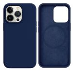 Dark Navy Blue iPhone 14 Pro (6.1in) Silicone Magnetic Case